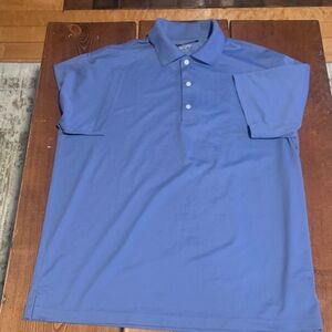 Greg Norman Collection Men's Classic Blue Polo